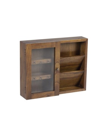 Vitrine en bois marron