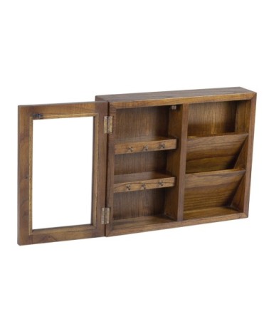 Vitrine en bois marron