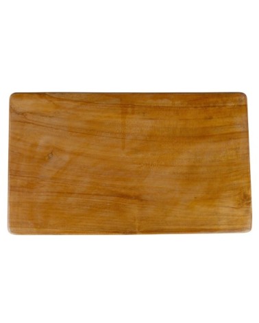 Tabouret en bois marron et noir