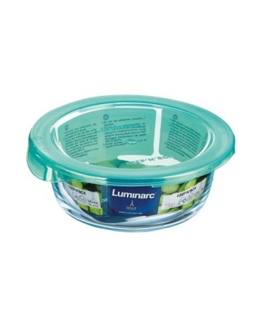 Petite boite de conservation ronde + couvercle lagoon 42cl