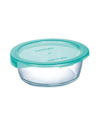 Boite de conservation ronde + couvercle lagoon 67cl