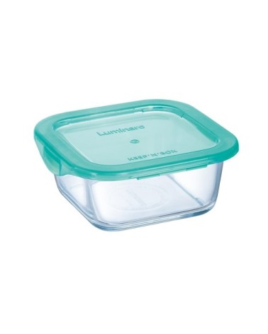 Petite boite de conservation carrée + couvercle lagoon 38cl