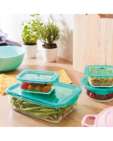 Petite boite de conservation rectangulaire + couvercle lagoon 38cl