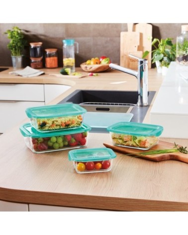 Boite medium de conservation rectangulaire + couv lagoon 82cl