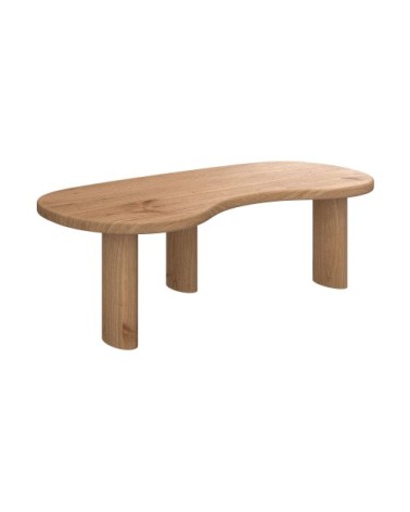 Table basse organique en bois massif de mindi
