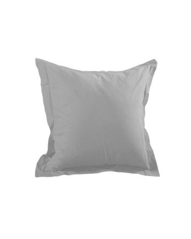 Taie d'oreiller unie en coton perle 65 x 65
