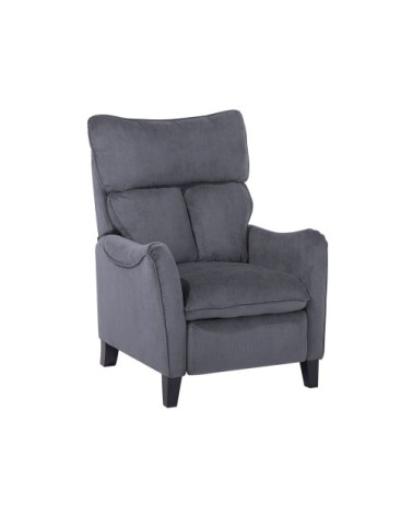 Fauteuil inclinable en tissu gris