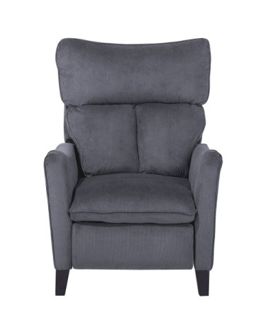 Fauteuil inclinable en tissu gris