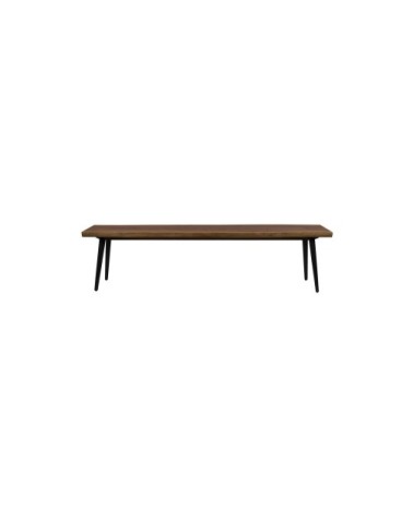 Banc design en noyer 180cm bois foncé