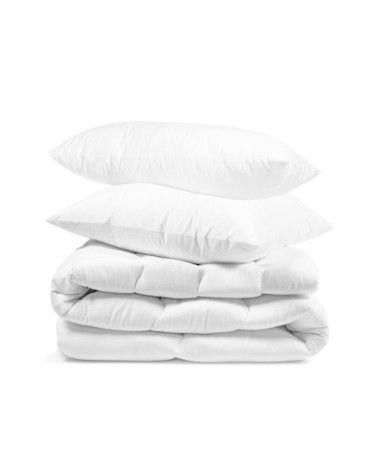 Pack TEMPÉRÉ Couette + Oreiller(s) - Coton Bio  200x200 cm - Wake Me G