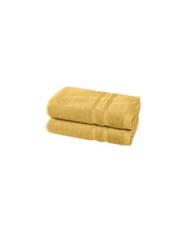 2 serviettes en coton bio Miel 50x100 cm
