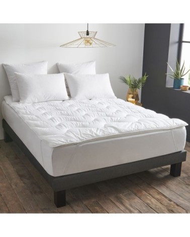 Surmatelas Gonflant Durable - Coton Bio  90x190 cm - Wake Me Green