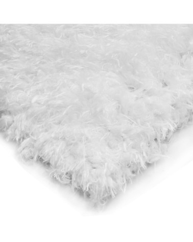 Tapis tout doux fausse fourrure blanc 120x170