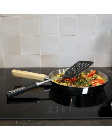 Spatule trouée en nylon et inox 37 cm