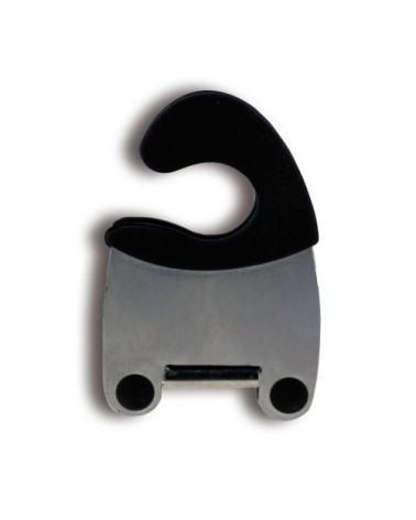 Pince porte ustensile en inox et silicone