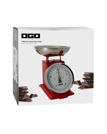 Balance de cuisine mécanique en inox 5kg/20g