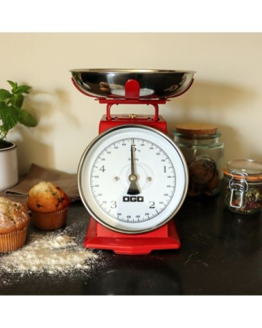 Balance de cuisine mécanique en inox 5kg/20g