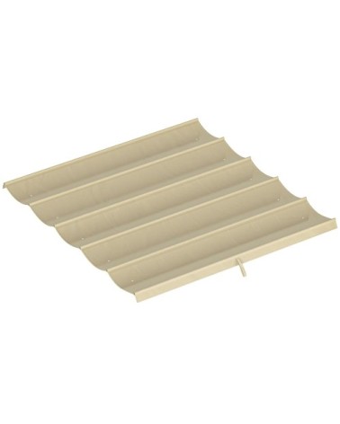 Toile de toit pergola rétractable polyester beige