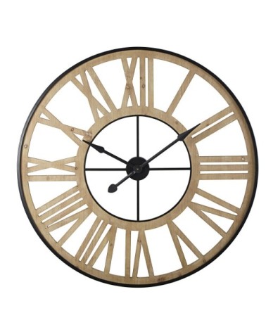 Horloge coloris noir et naturel D100