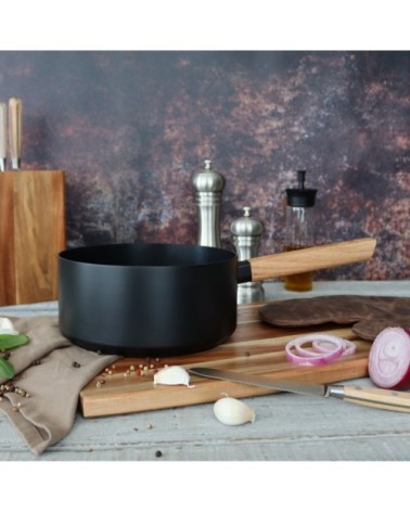 Casserole induction en aluminium et bois 20 cm