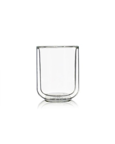 Lot de 4 tasses expresso en verre double paroi 10 cl