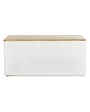 Commode double 6 tiroirs blanche