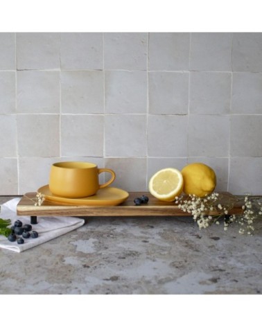 Tasse à thé avec soucoupe en grès  30 cl