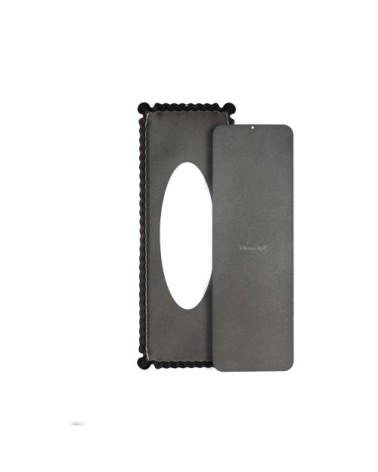 Moule à tarte rectangulaire en acier carbone 35 x 13 cm