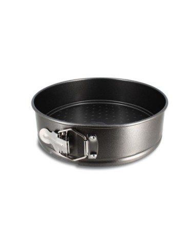 Moule à charnière à fond amovible en acier carbone 22 cm