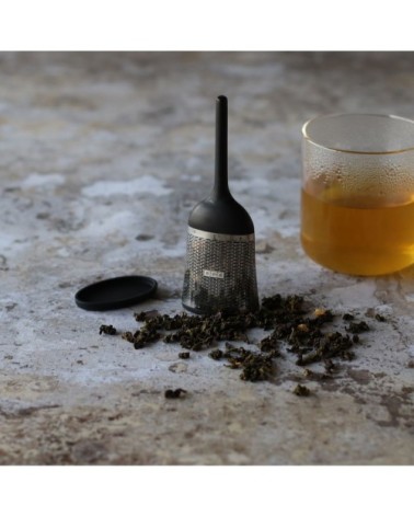 Infuseur à thé avec support en inox et silicone