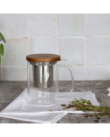 Tisanière en verre borosilicate 450 ml