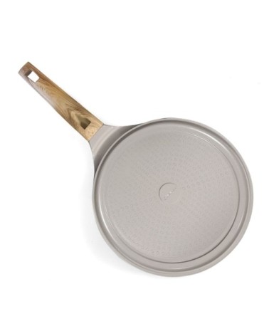 Crépière 25.7 cm avec revêtement en céramique blanche