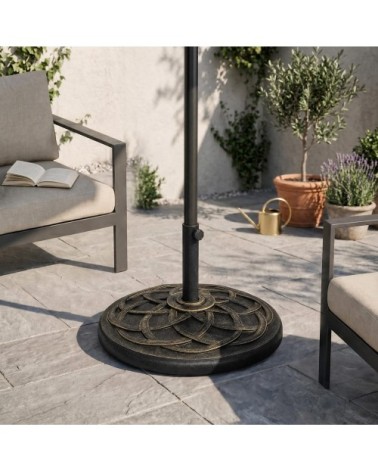 Pied de parasol base de lestage rond