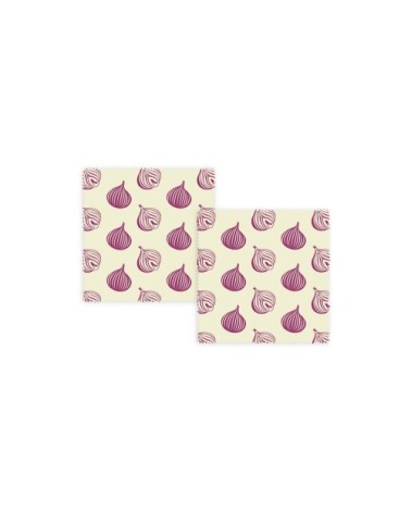 Feuilles emballage alimentaire 16 x 16 cm - Lot de 2