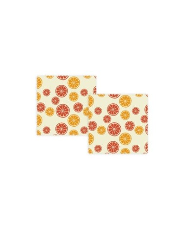Feuilles emballage alimentaire 16 x 16 cm - Lot de 2