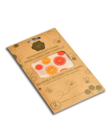 Feuilles emballage alimentaire 16 x 16 cm - Lot de 2