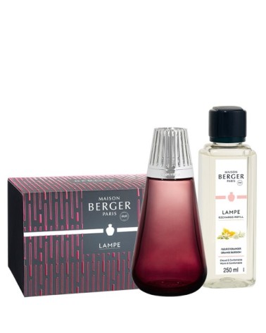 Coffret Lampe Berger Amphora Framboise