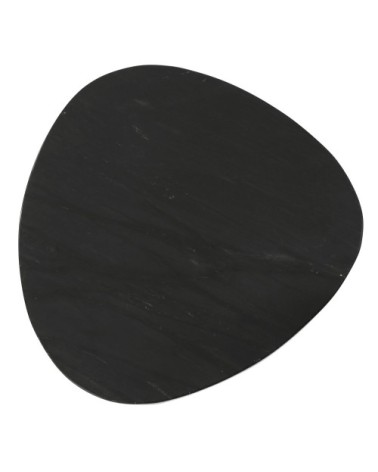 Set de 3 tables d'appoint en marbre noir