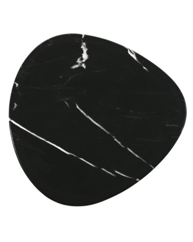 Set de 3 tables d'appoint en marbre noir