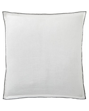 Taie d'oreiller lin lave blanc 65x65 cm