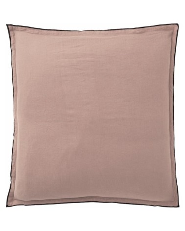 Taie d'oreiller lin lave rose 50x70 cm