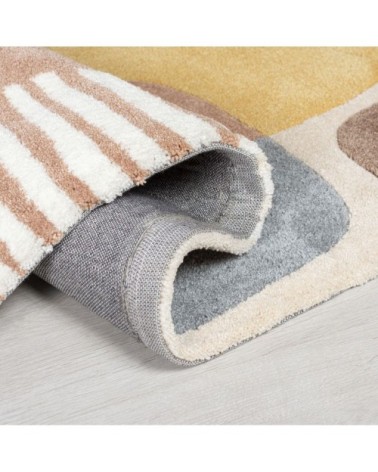 Tapis de salon moderne en Polyester Multicolore 120x170 cm