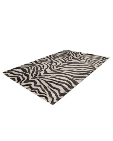 Tapis moderne fait main en Viscose Noir 120x170 cm