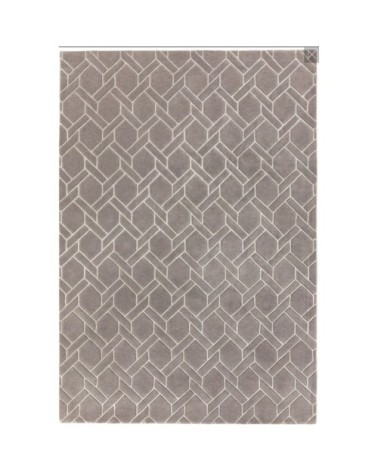 Tapis de salon moderne  en Laine Argent 200x300 cm