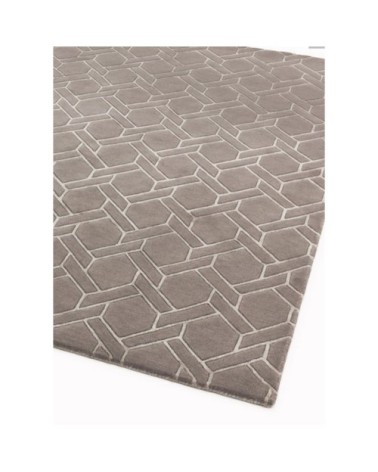 Tapis de salon moderne  en Laine Argent 200x300 cm
