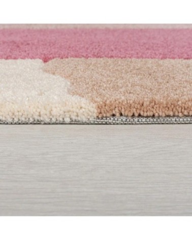 Tapis de salon moderne en Polyester Rose 160x230 cm
