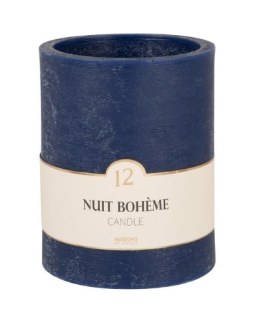 Bougie lanterne parfumée bleue H15