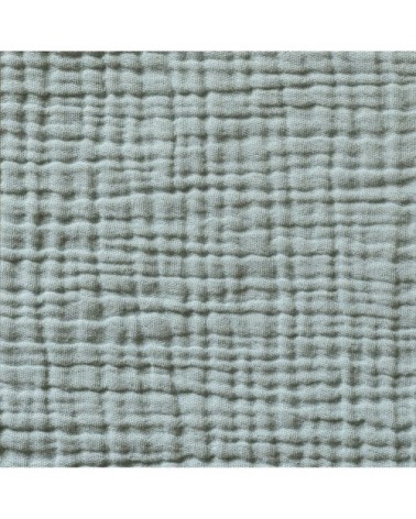 Housse de couette gaze de coton bleu minéral 260X240 CM