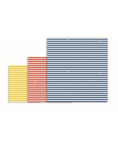 Set de feuilles emballage alimentaire rayées