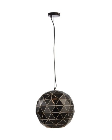 Suspension métal noir mat origami D50cm